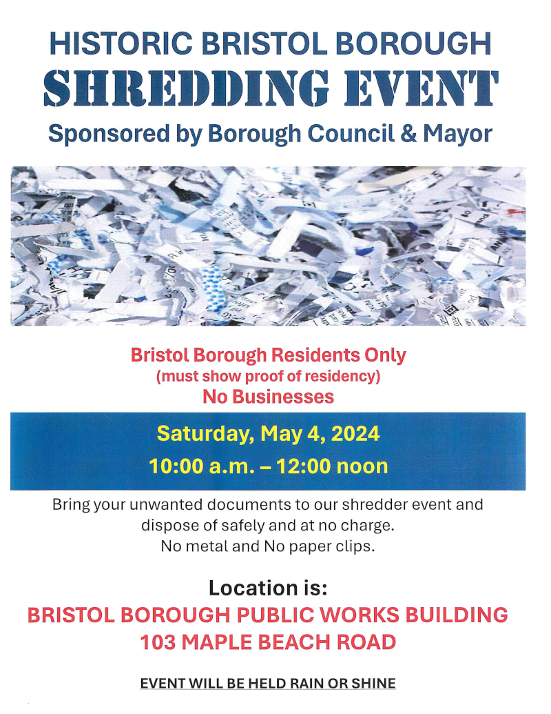 2024 Shredder Event May 4th